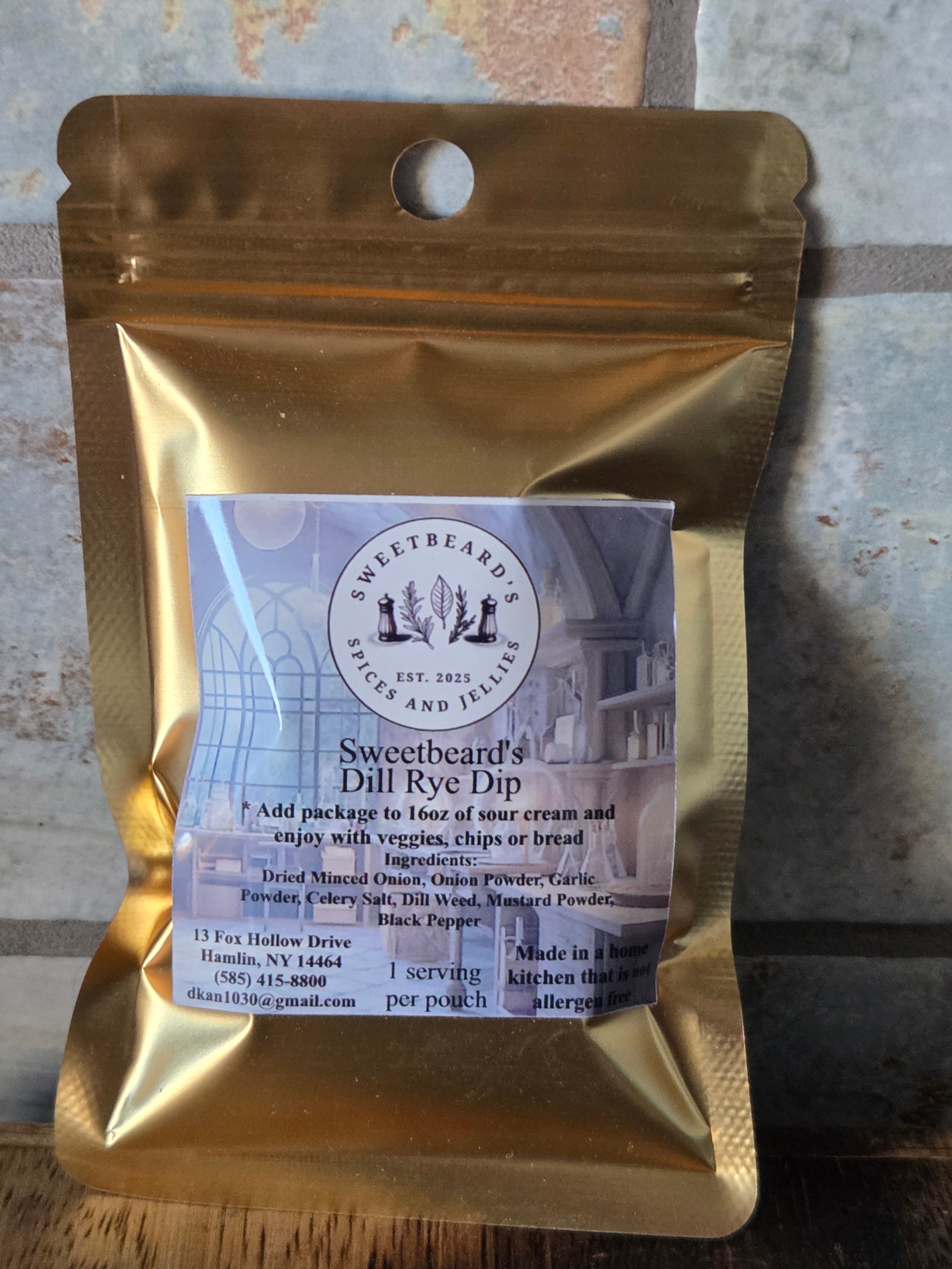 Sweetbeard's Dill Rye Dip Mix